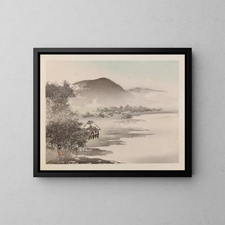 Famous View of Heian Pl08 - Anonymous — framed artwork on a wall