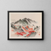 Famous Landscapes of the Heian Period Pl09 - Anonymous — framed artwork on a wall