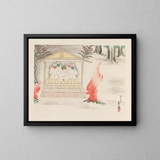 Heian meisho Pl11 - Anonymous — framed artwork on a wall