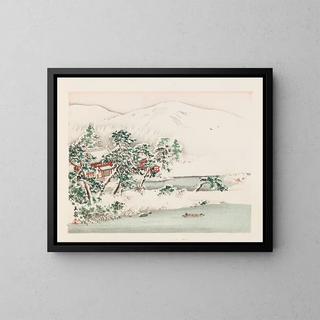 The famous sites of Heian Pl12 - Anonymous — framed artwork on a wall