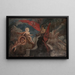 Helios on the chariot Allegory with the coats of arms of Trby Woyna and Nacz - Anonymous — framed artwork on a wall