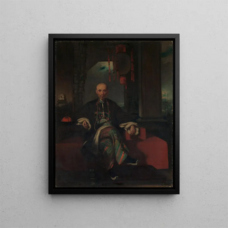 Houqua - Anonymous — framed artwork on a wall