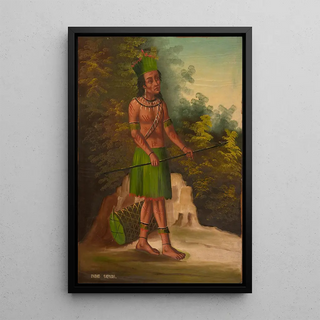 Indian Painting of Nayon - Anonymous — framed artwork on a wall