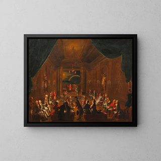 Interior of a Viennese Masonic lodge - Anonymous — framed artwork on a wall