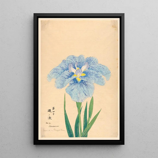 Wave Isononami on a rugged coast - Anonymous — framed artwork on a wall