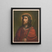 Jesus with a crown of thorns - Anonymous — framed artwork on a wall