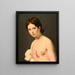 Young girl - Anonymous — framed artwork on a wall