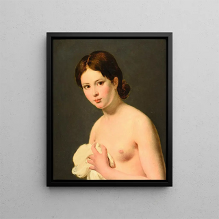 Young girl - Anonymous — framed artwork on a wall