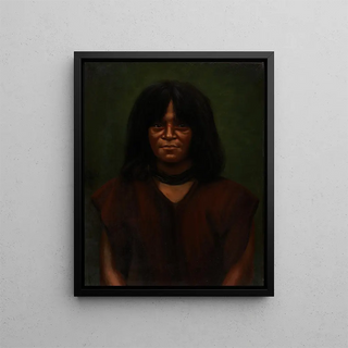 Indian Jivaro Painting - Anonymous — framed artwork on a wall