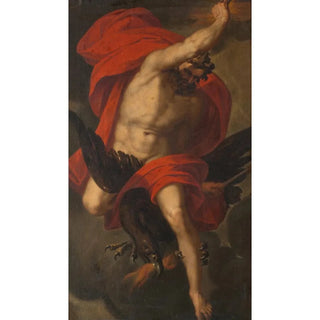 Jupiter with an eagle and lightning - Anonymous — artwork view