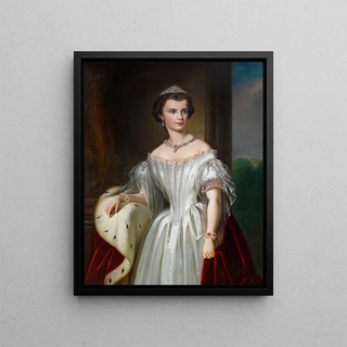 Empress Elisabeth of Austria - Anonymous — framed artwork on a wall