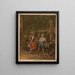 Embrasse-moi d'abord - Anonymous — framed artwork on a wall