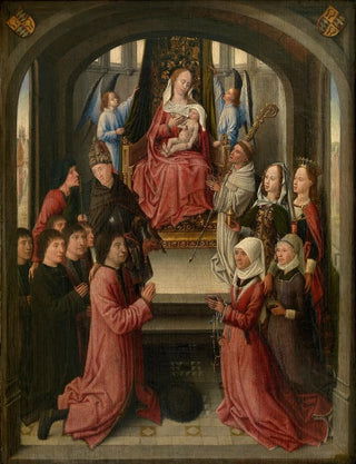 Lactation of Saint Bernard of Clairvaux with donors - Anonymous — artwork view