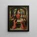 Lactation of Saint Bernard of Clairvaux with donors - Anonymous — framed artwork on a wall