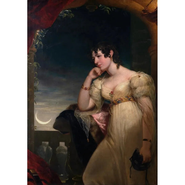 Lady Essex in Juliet - Anonymous — framed artwork on a wall