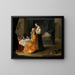 Woman at her toilette - Anonymous — framed artwork on a wall