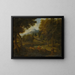 Landscape with Bathers - Anonymous — framed artwork on a wall