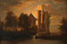 Landscape of Laxenburg in moonlight - Anonymous — artwork view
