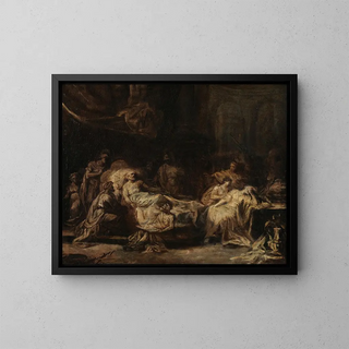 The Testament of Eudamidas - Anonymous — framed artwork on a wall