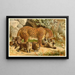 Leopards - Anonymous — framed artwork on a wall