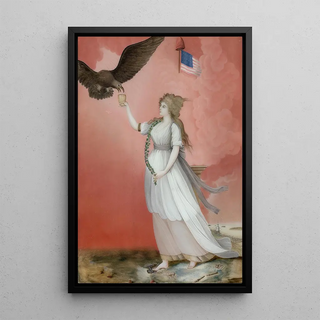 Liberty Painting - Anonymous — framed artwork on a wall