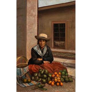 Reproduction of the painting Woman of Lima - Anonymous