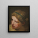 Angel Listening - Anonymous — framed artwork on a wall