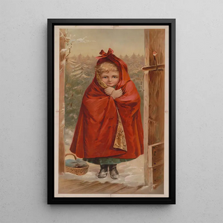 Little Red Riding Hood - Anonymous — framed artwork on a wall