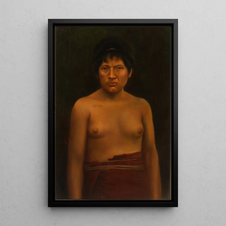 Girl of Lorenzo - Anonymous — framed artwork on a wall