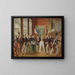 Louis-Philippe painting swearing allegiance at the City Hall on July 31, 1830 - Anonymous — framed artwork on a wall