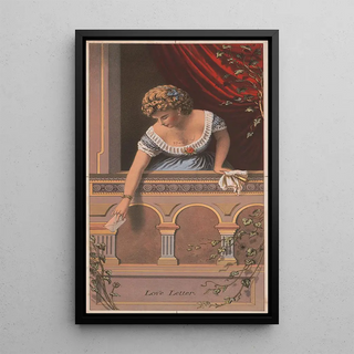 Reproduction of the painting Love Letter - Anonymous