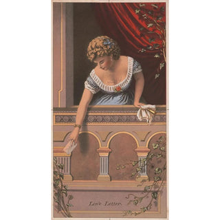Reproduction of the painting Love Letter - Anonymous