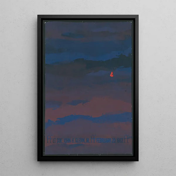 Reproduction of the painting Lt Col John H Glenn Jr February 20, 1962 - Anonymous