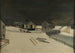 Forest exploitation painting in the snow - Anonymous — artwork view