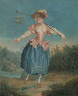 Madame Placide in the title role of Rosetta in the staging by Alexandre Placide of the ballet The Bird Catcher - Anonymous — artwork view