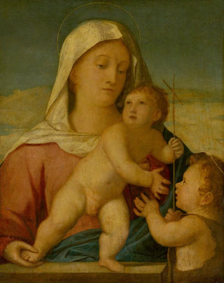 The Virgin and Child with Saint John the Baptist - Anonymous — artwork view
