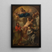 Reproduction of the painting Virgin and Child with Saints Sebastian, Paul, and Martha - Anonymous