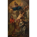Reproduction of the painting Virgin and Child with Saints Sebastian, Paul, and Martha - Anonymous