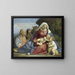 Virgin and Child with the Infant John the Baptist and Saints Peter and Anthony - Anonymous — framed artwork on a wall