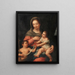 The Virgin and Child with the Young Saint John the Baptist - Anonymous — framed artwork on a wall