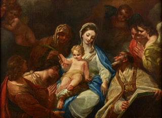 Madonna with Child, Saints, and Angels - Anonymous — artwork view