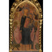 Reproduction of the painting Virgin with angels and saints - Anonymous