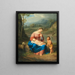 Marie with Jesus and John - Anonymous — framed artwork on a wall
