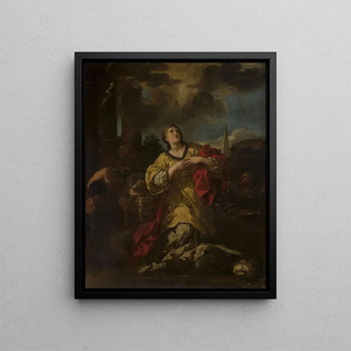 Martyrdom of Saint Martin - Anonymous — framed artwork on a wall