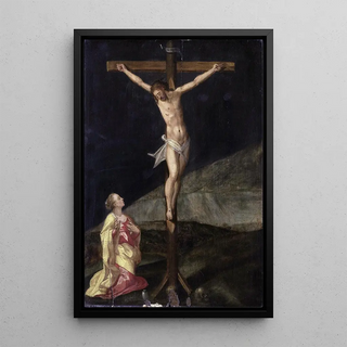 Reproduction of the painting Marie-Madeleine au pied de la croix - Anonyme