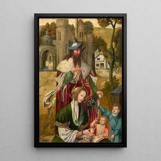 Reproduction of the painting Marie Salomé et sa famille - Anonyme