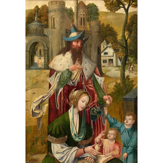 Reproduction of the painting Marie Salomé et sa famille - Anonyme