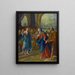 Marie and Joseph find Jesus at twelve years old in the Temple - Anonymous — framed artwork on a wall