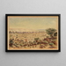 Rabbit Hunters - Anonymous — framed artwork on a wall
