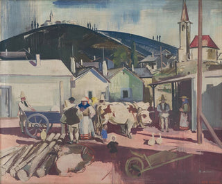 Mexican countryside painting - Anonymous — artwork view